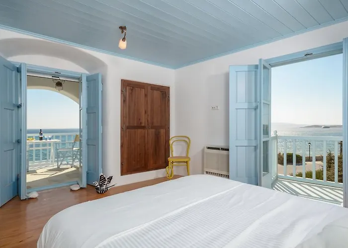 Unique Beachfront Cycladic @