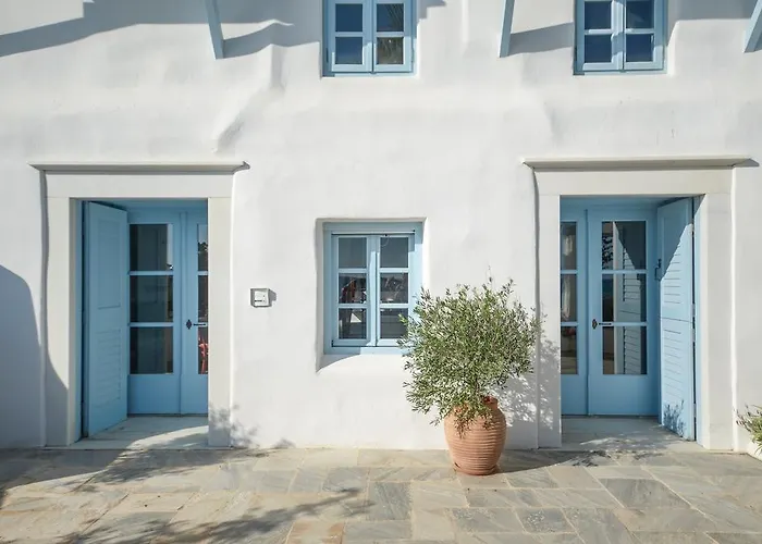 Unique Beachfront Cycladic @ 빌라 *