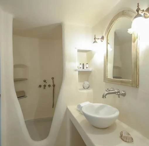 빌라 Unique Beachfront Cycladic @ 아기오스프로코피오스