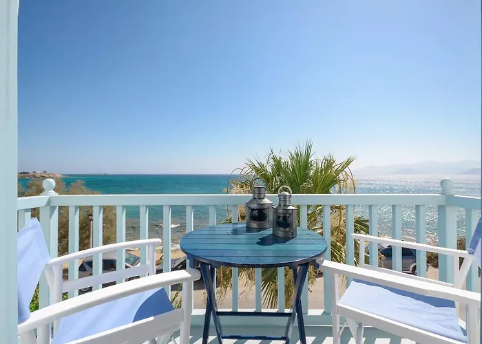 빌라 Unique Beachfront Cycladic @